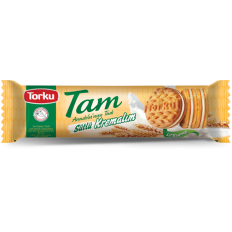 Torku Tam Buğday Yulaflı Süt Kremalı Sandviç Bisküvi