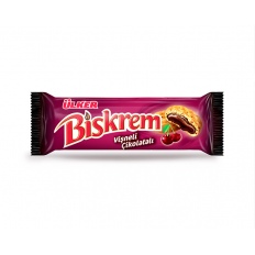 Ülker Biskrem Vişneli Çikolatalı Bisküvi