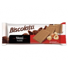 Biscolata Veni Fındık Çikolatalı Gofret